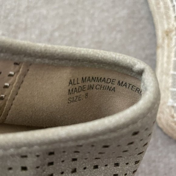 Altar'd State Sandals Womens 8 Beige Platform Espadrille Shoes Casual Summer - Picture 7 of 12